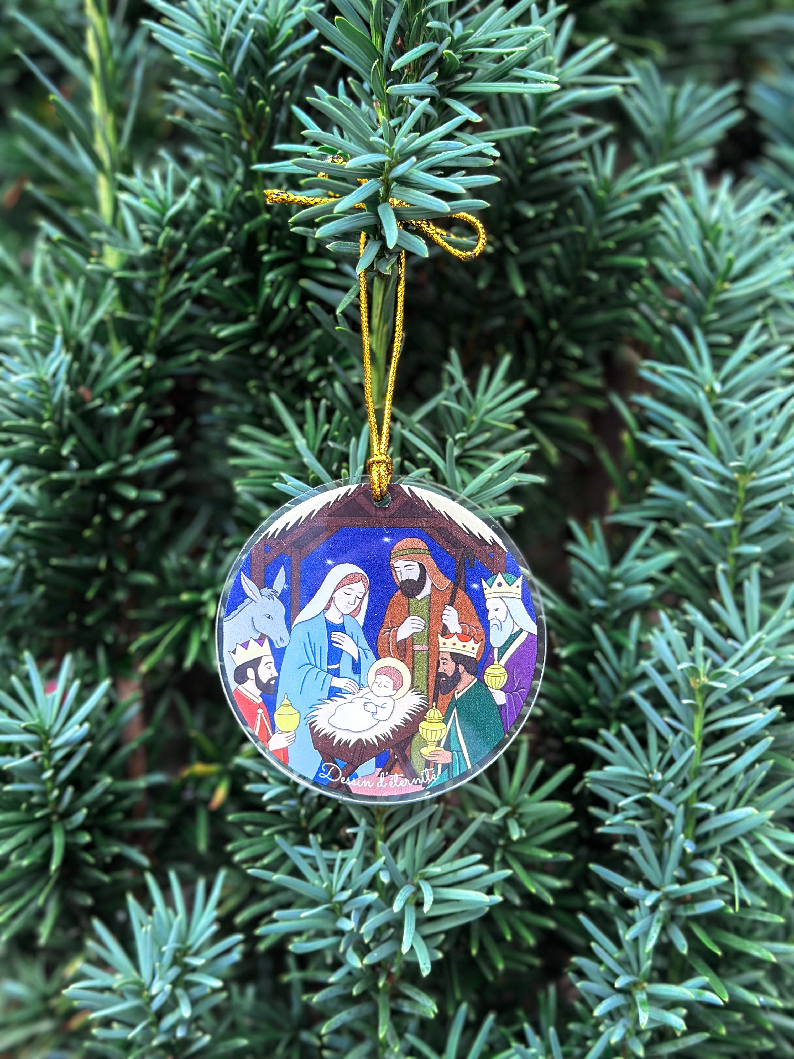 Suspension Crèche de Noël