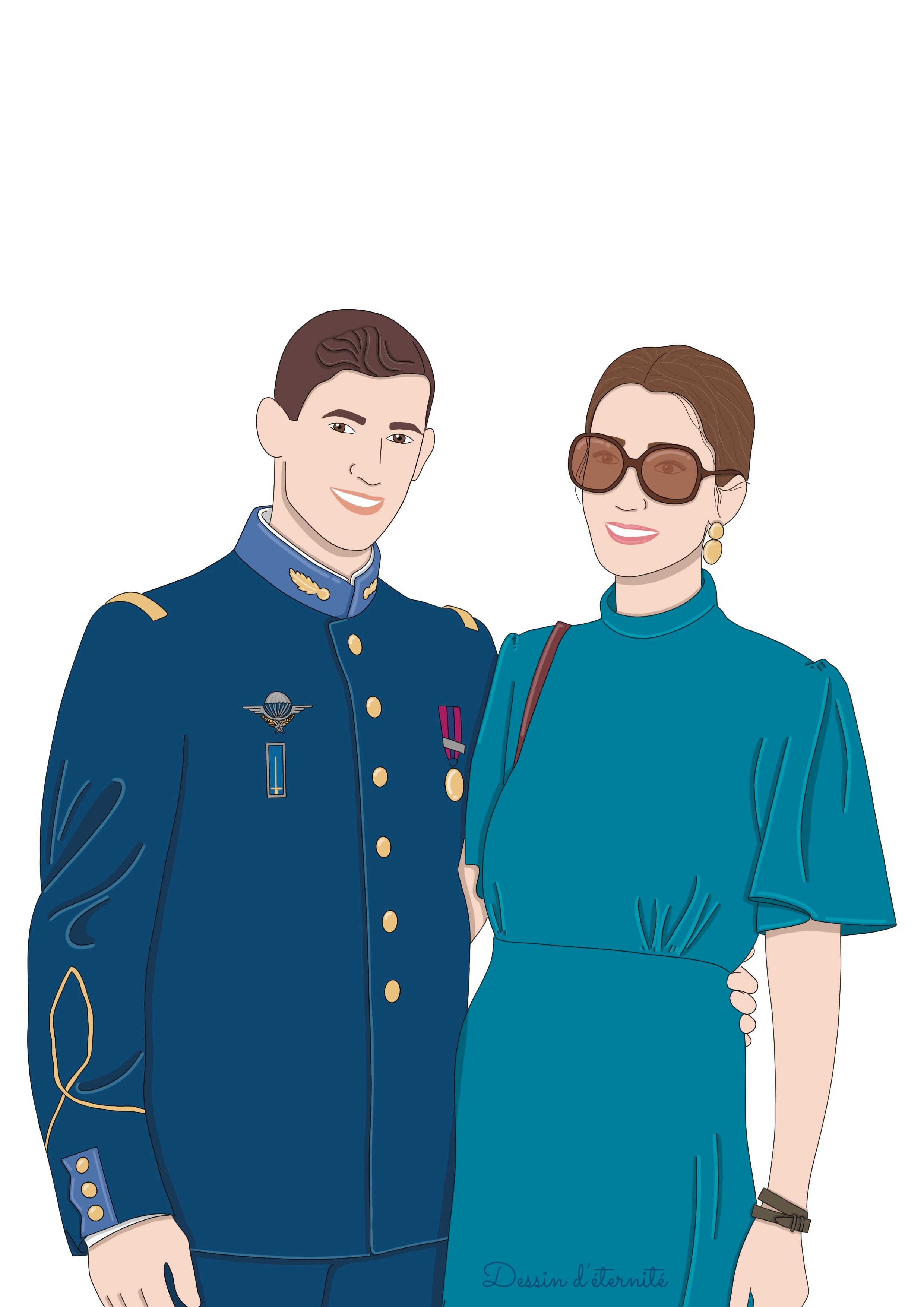 Illustration sur-mesure de 1 pers et +