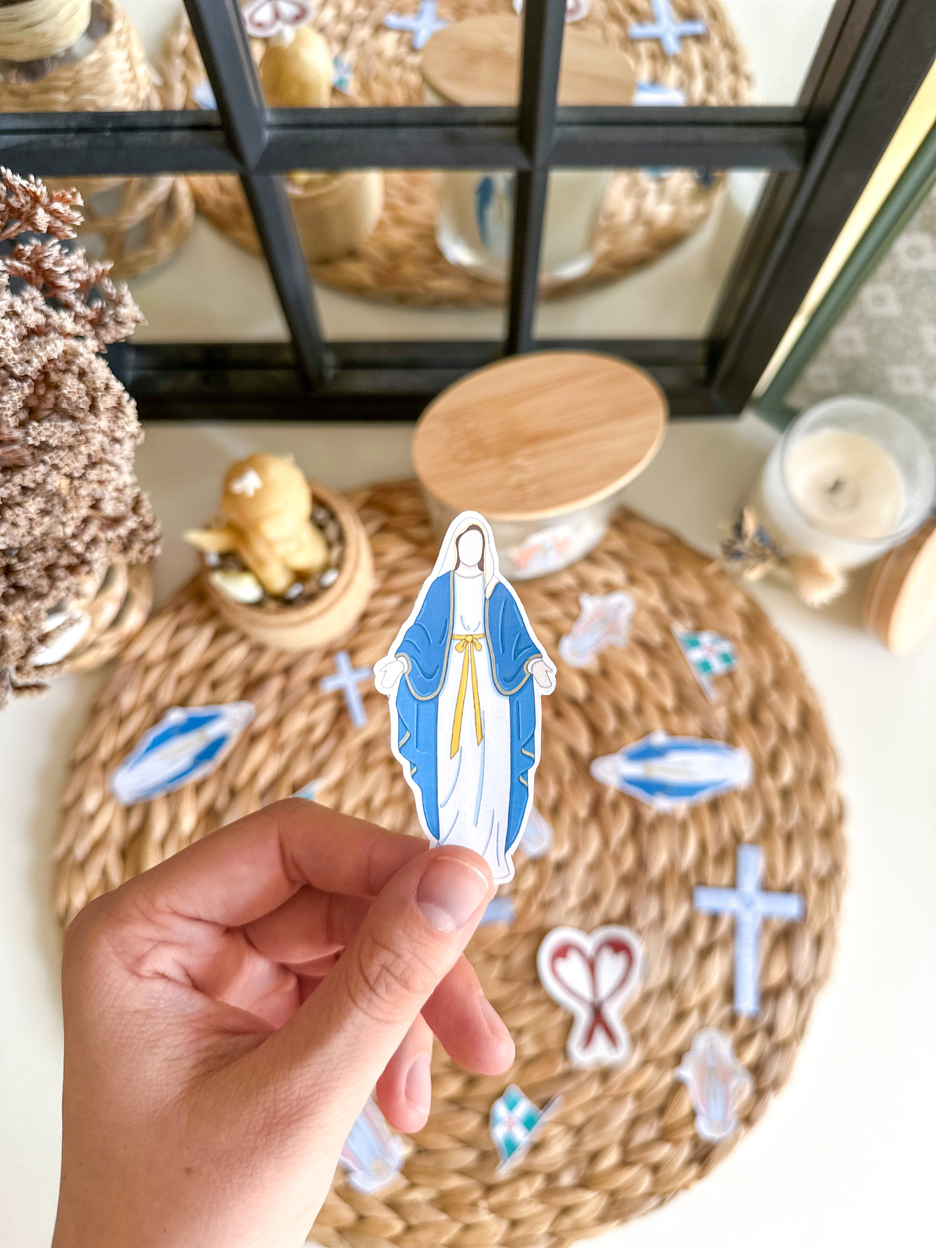 Autocollant Vierge Marie