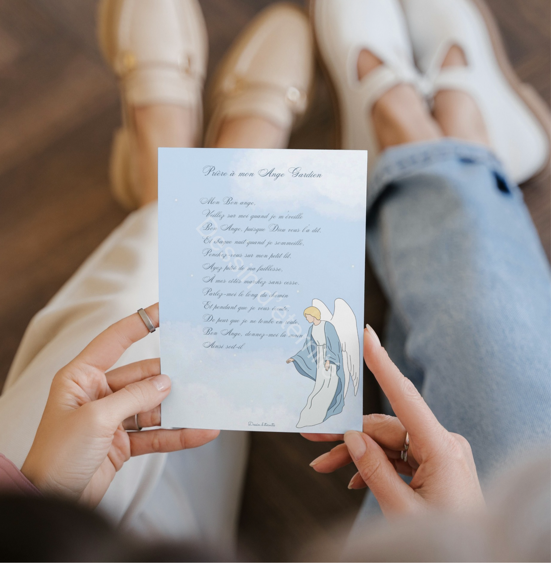 Carte prières à mon Ange gardien