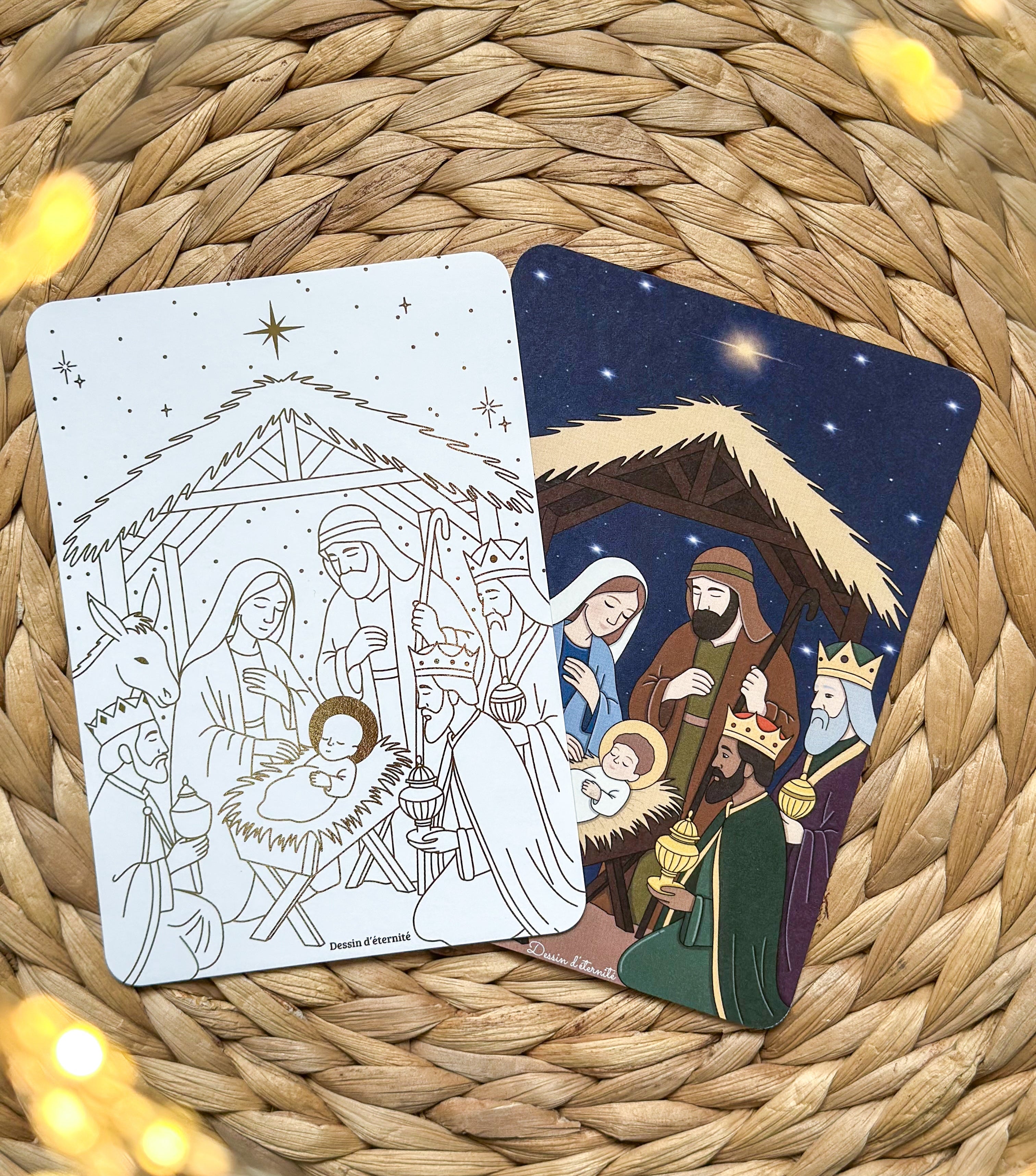 Crèche scintillante