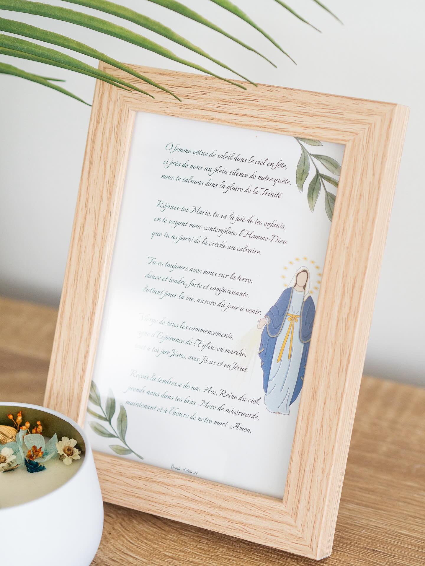 Carte Prière à Marie