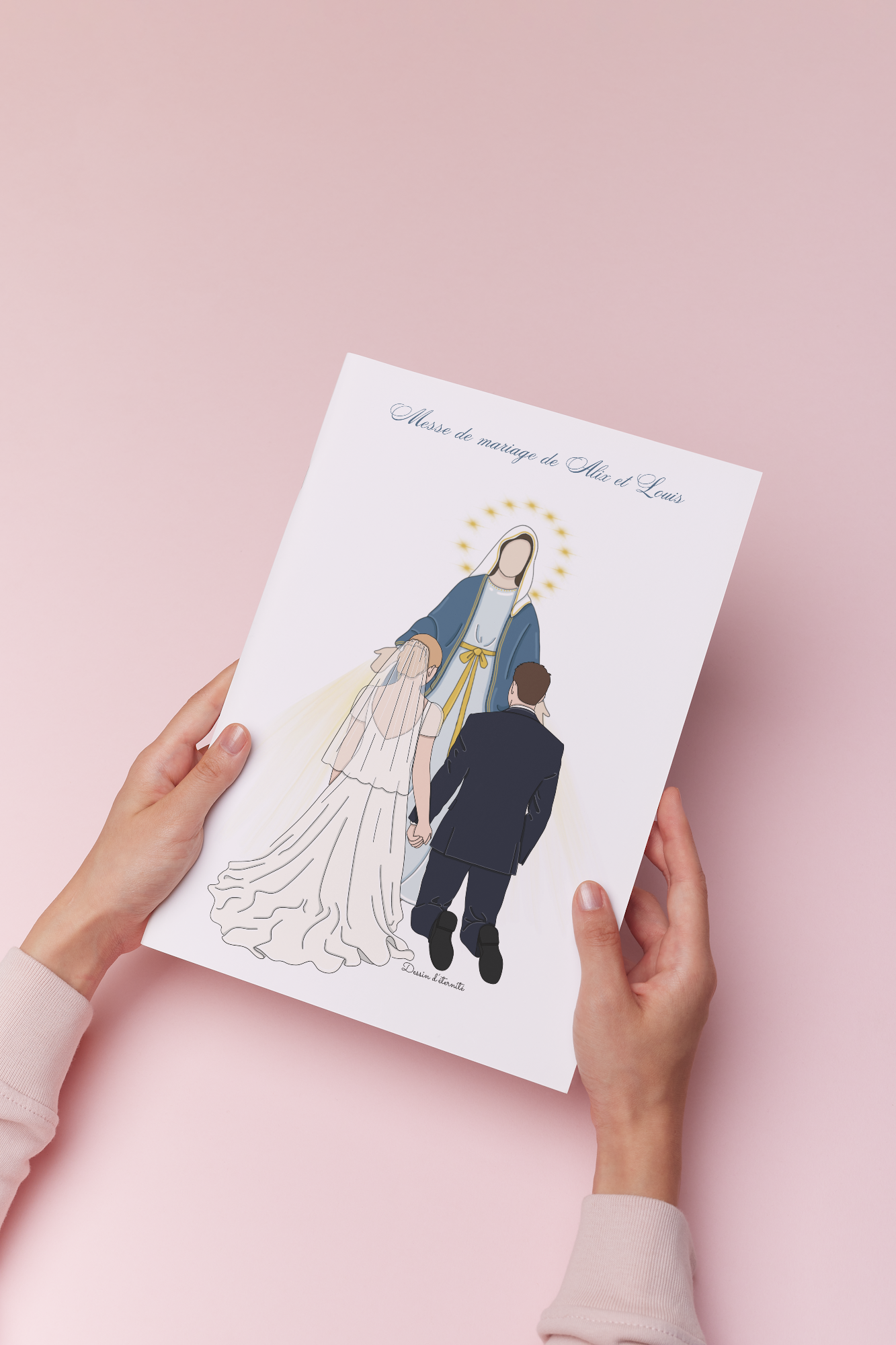 Illustration livret de messe Couple + Sainte Vierge