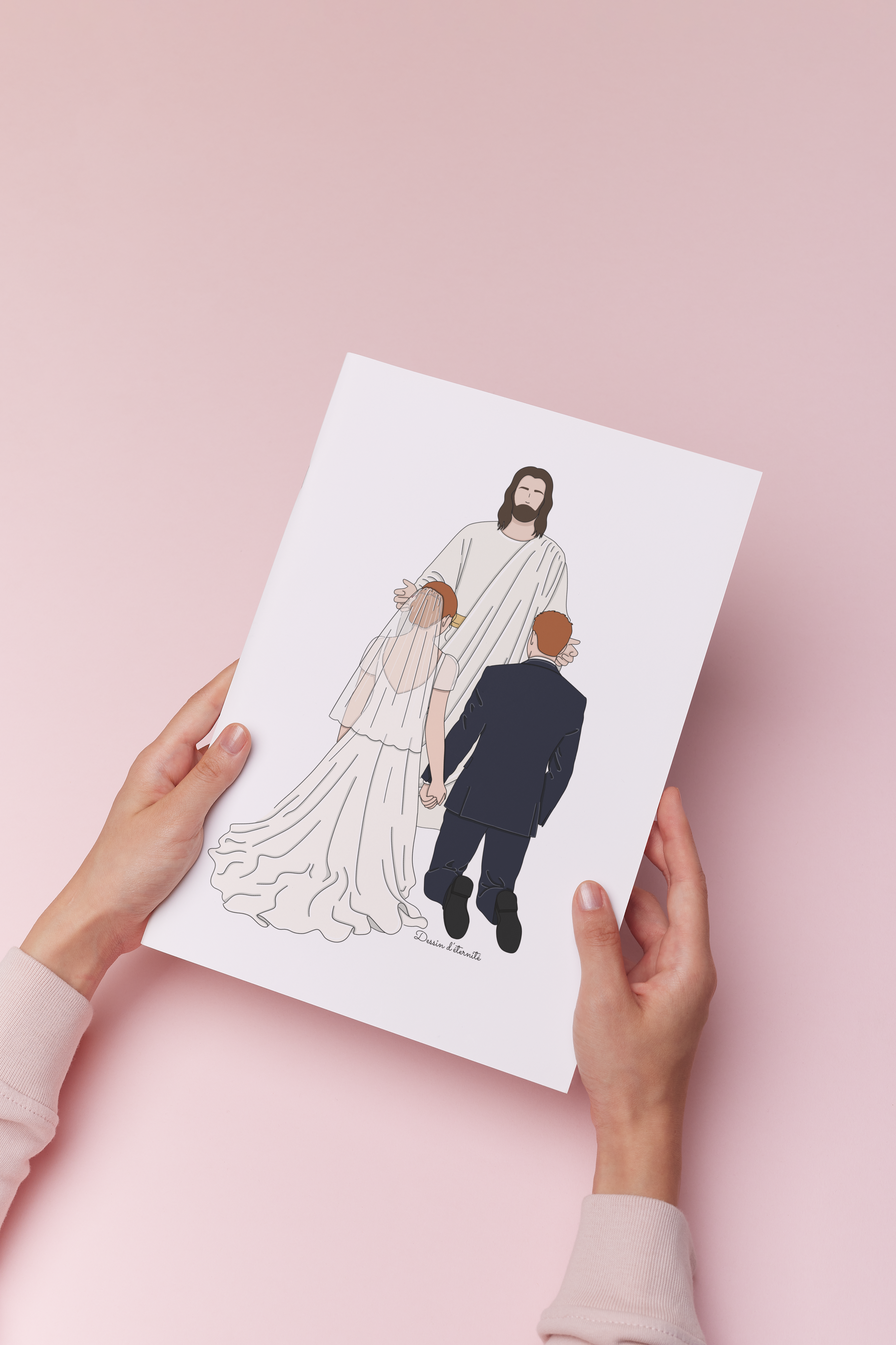 Illustration livret de messe Couple + Jésus