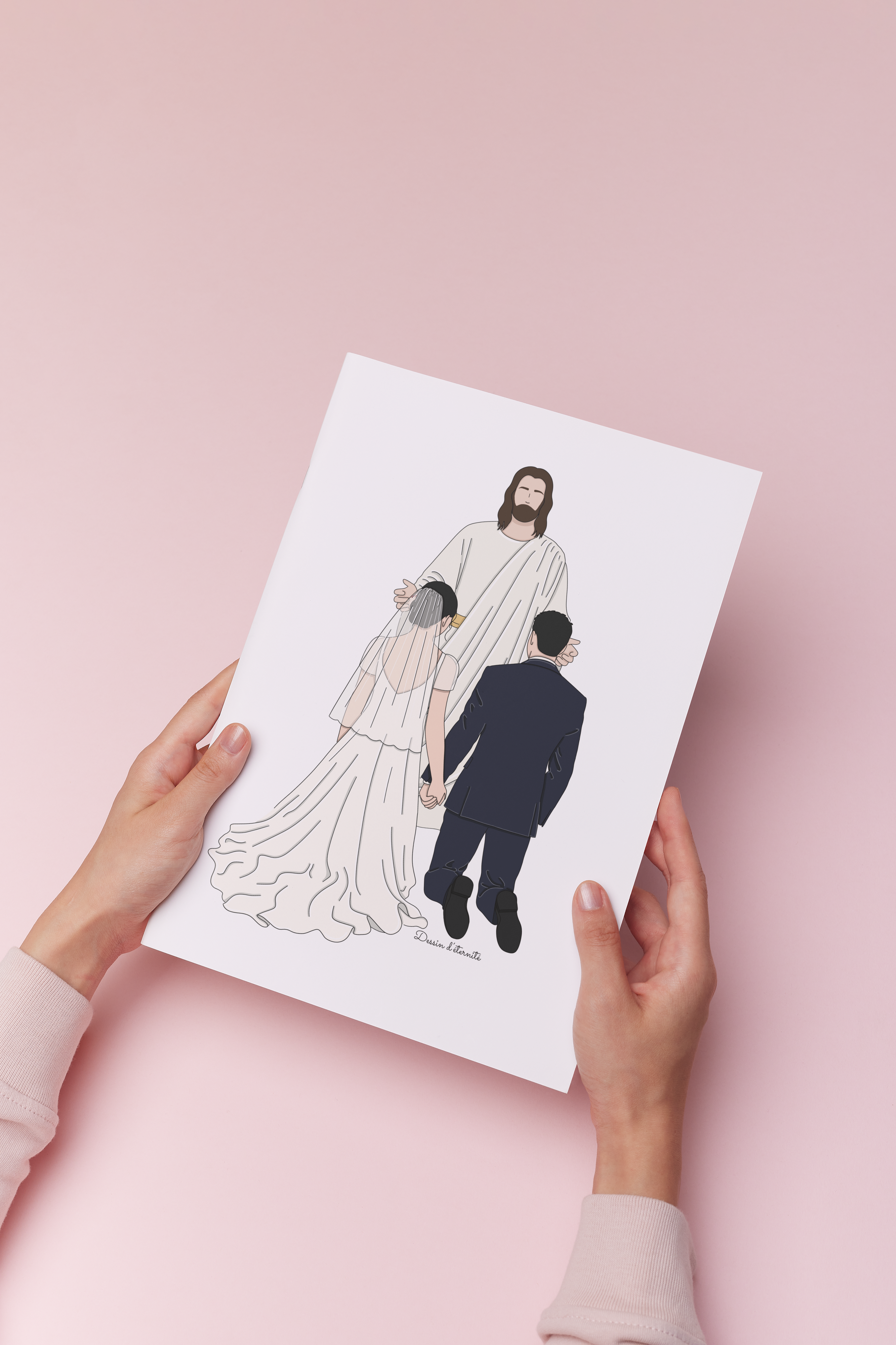 Illustration livret de messe Couple + Jésus