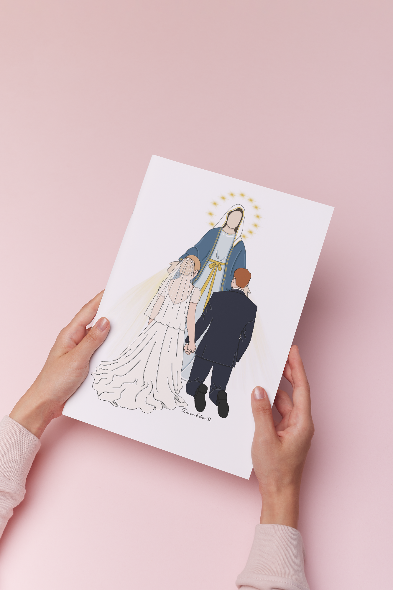 Illustration livret de messe Couple + Sainte Vierge