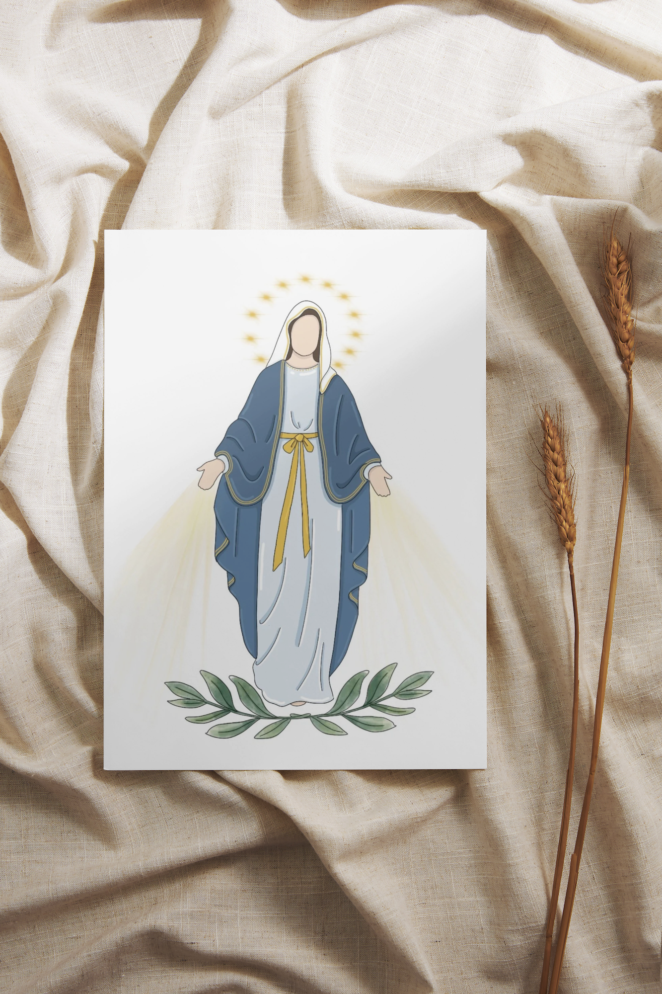 Carte Vierge Marie