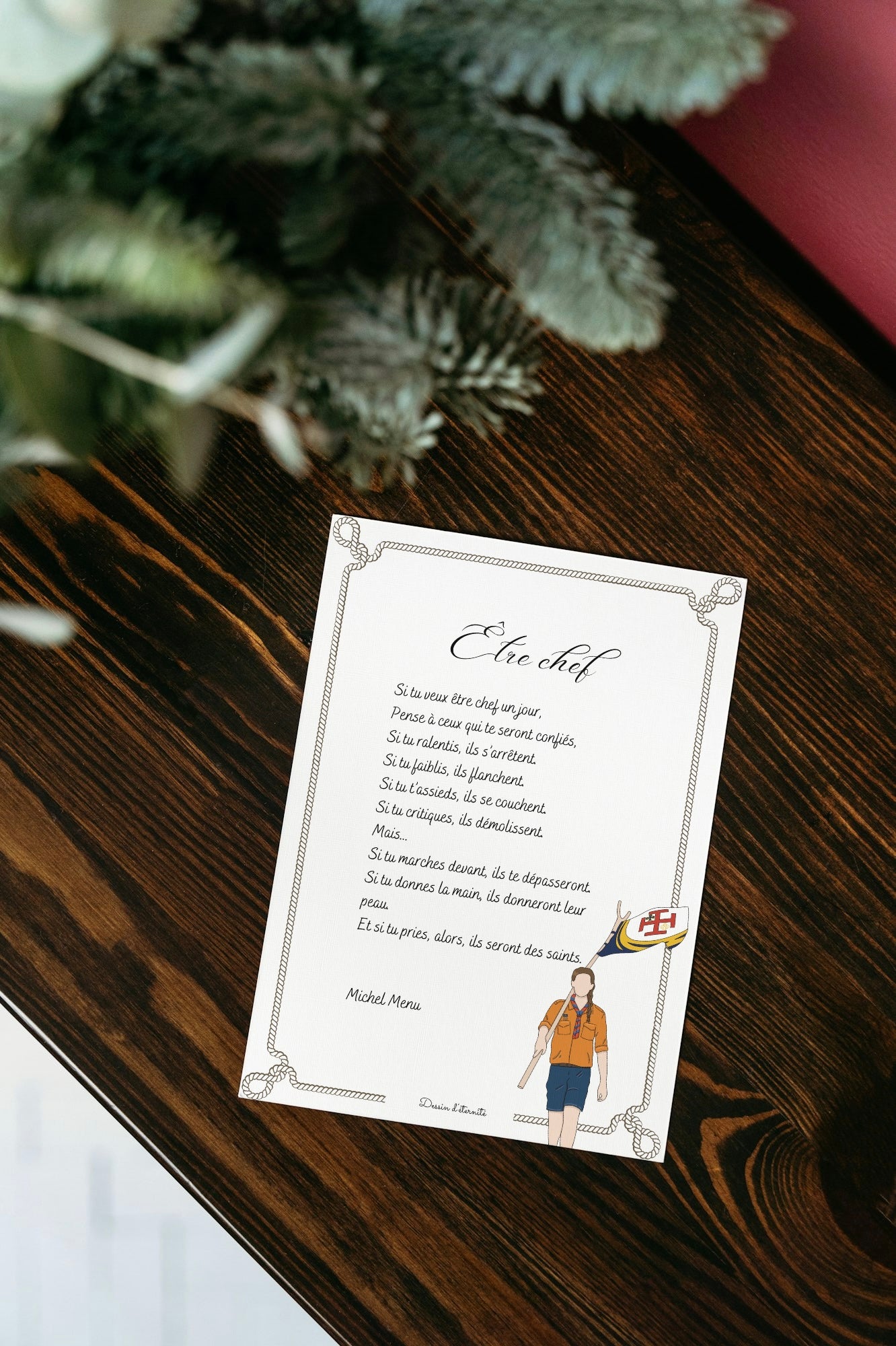 Carte être chef (6 versions)
