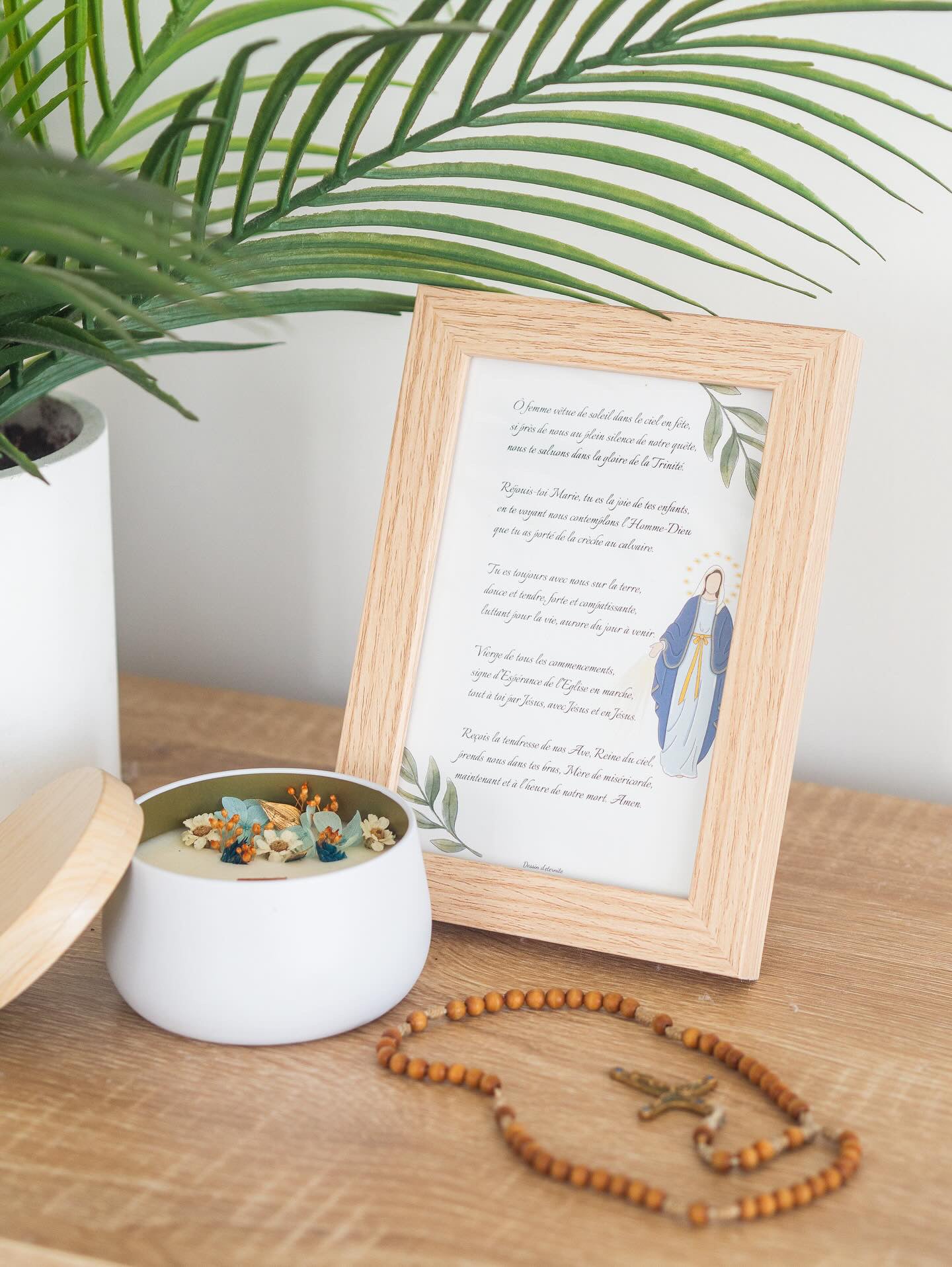 Carte Prière à Marie