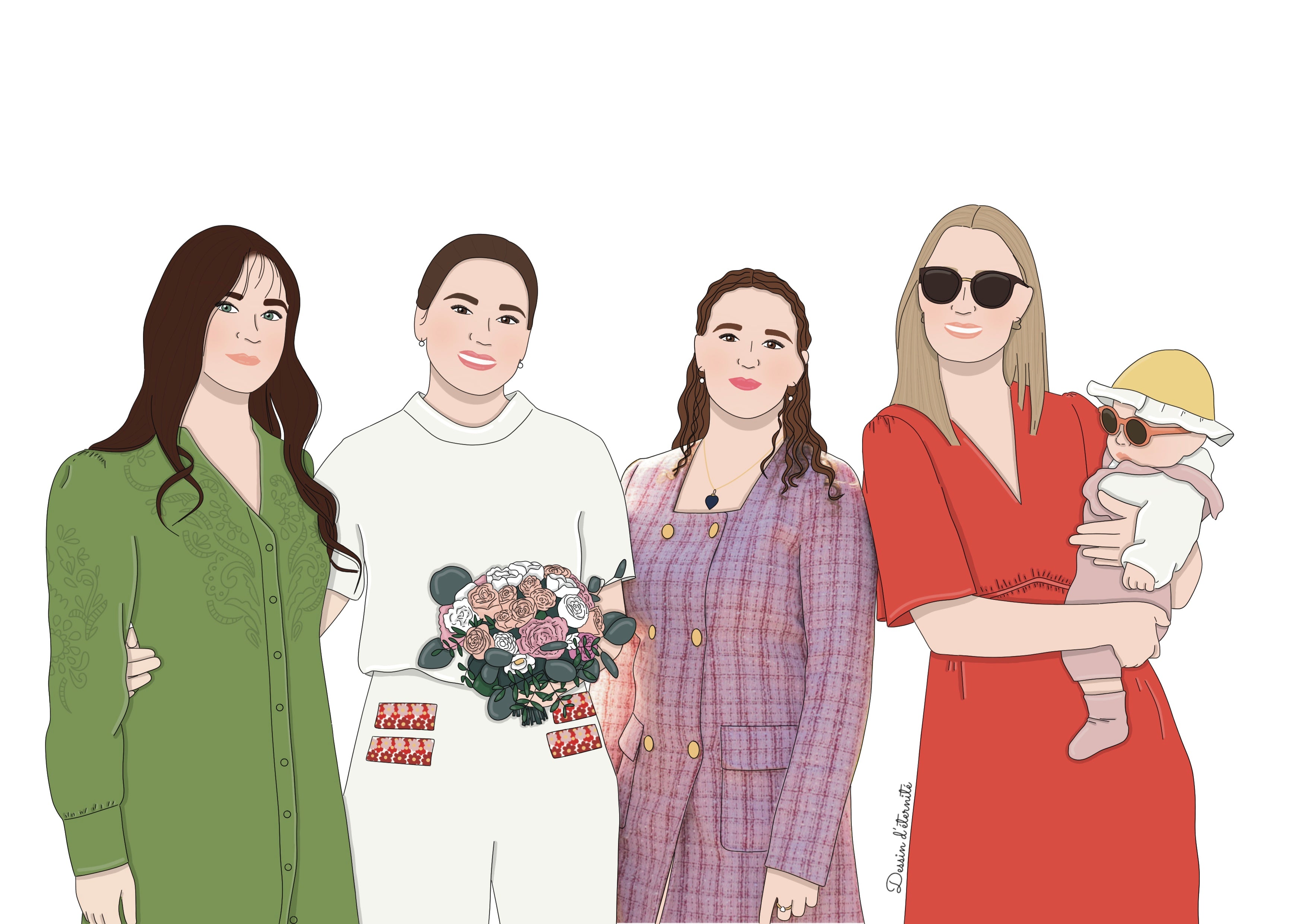 Illustration sur-mesure de 1 pers et +