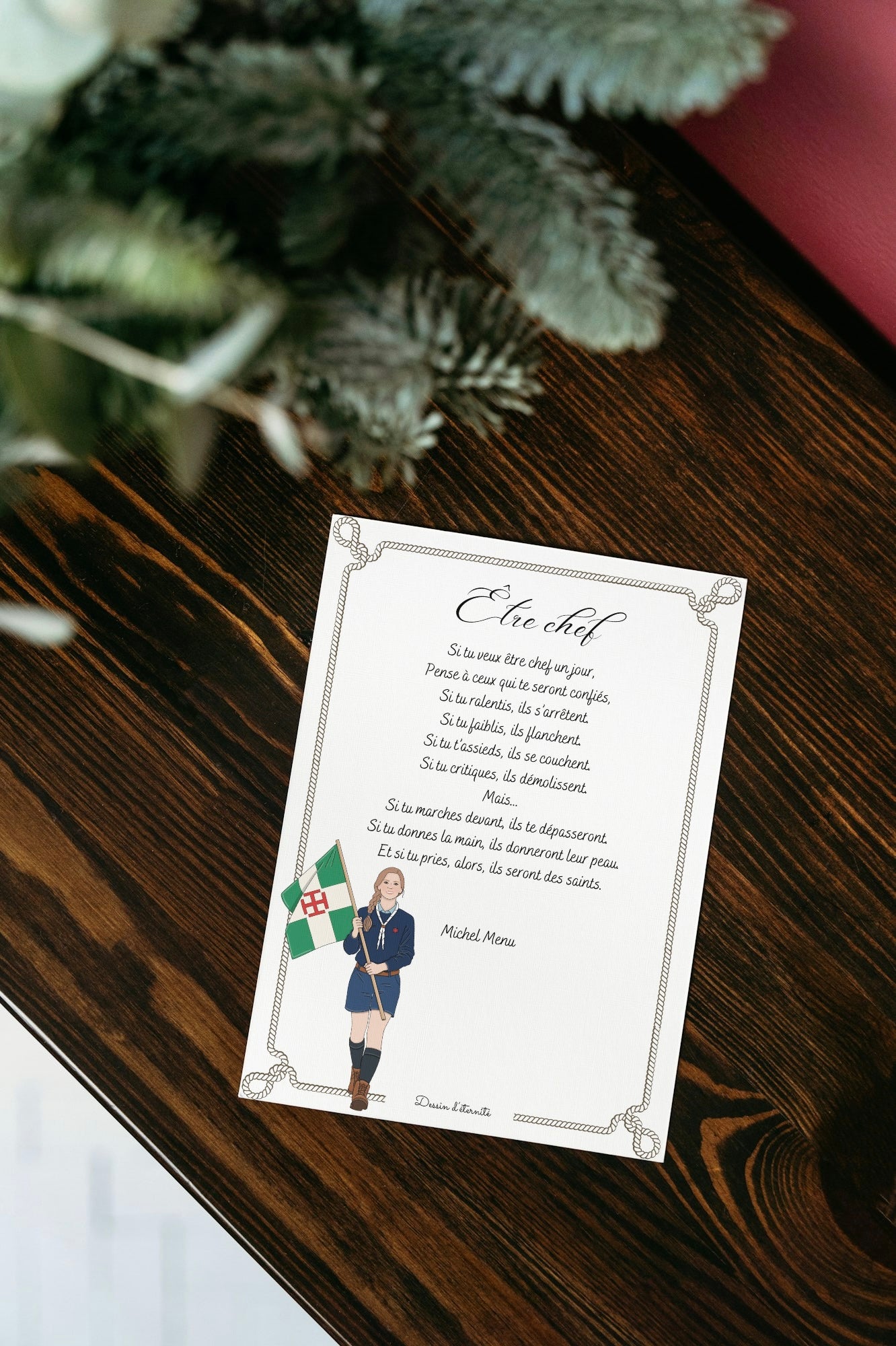 Carte être chef (6 versions)