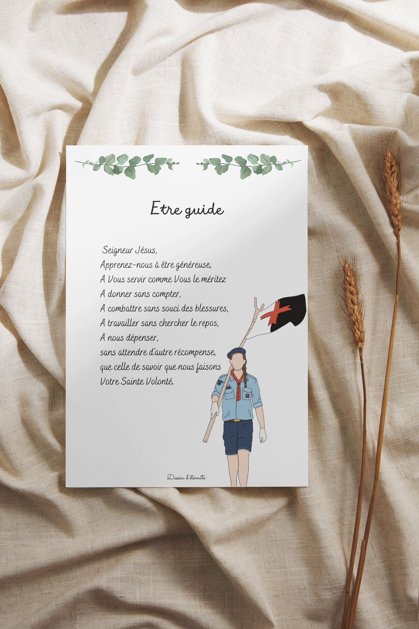 Carte Prière scoute (7 versions)