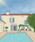 Illustration sur-mesure maisons / voitures