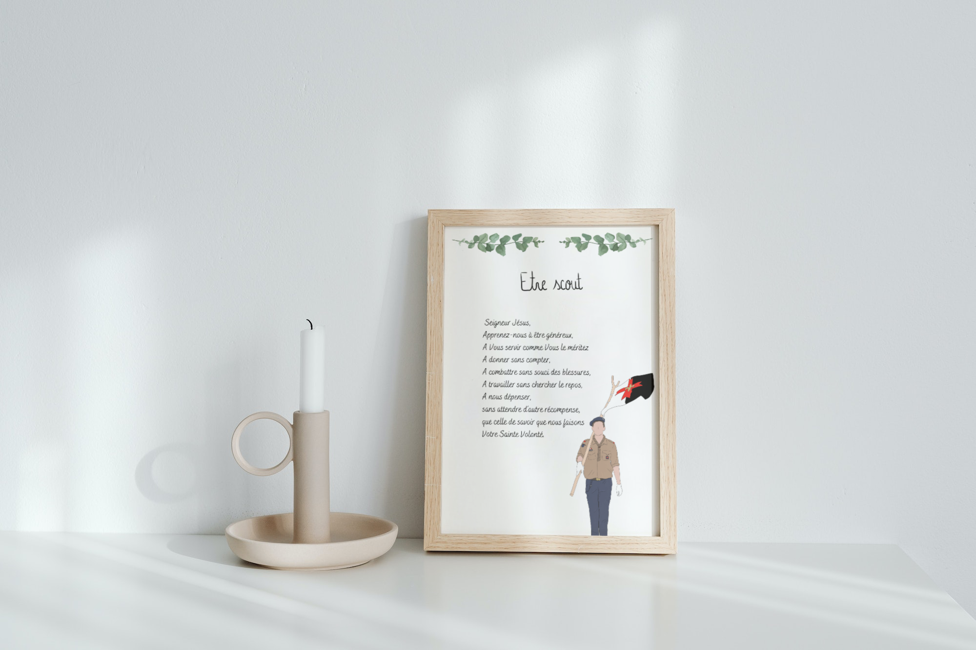 Carte Prière scoute (7 versions)