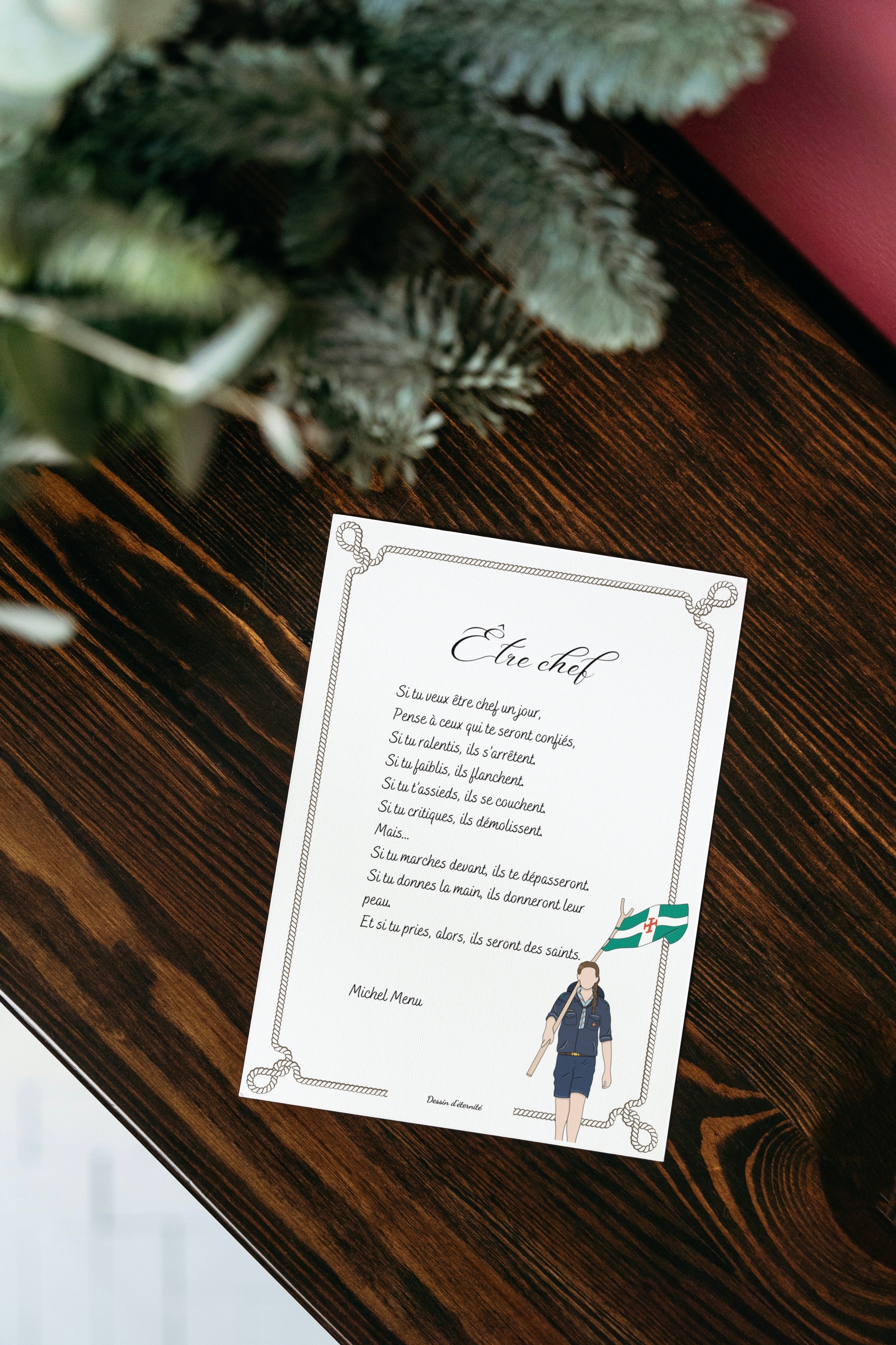 Carte être chef (6 versions)