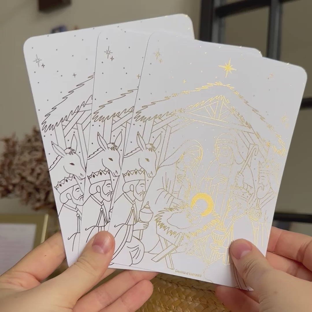 Crèche scintillante